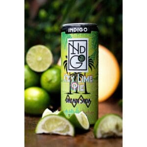 Indigo Vanilla Dreams Delta 9 infused drink, 12oz can with 60mg D9 THC, vanilla cream soda flavor