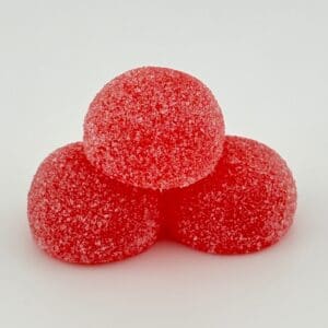 Gassed Up Strawberry Delta 9 gummies, 25mg per piece, 10-count pack