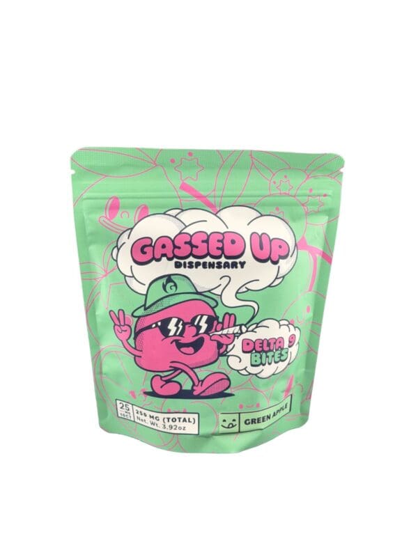 Gassed Up - Gummies - Green Apple - D9 25mg - 10ct Gassed Up - Gummies - Green Apple - D9 25mg - 10ct