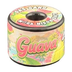 Gas Gang Guava live rosin, 1g jar of solventless live rosin concentrate