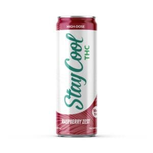Stay Cool Raspberry Zest Delta 9 infused drink, 50mg D9, 12oz can
