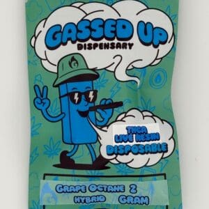 Gassed Up - Live Resin Disposable - Grape Octane - 2g