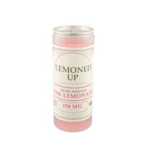 Lemoned Up Pink Lemonade Delta 9 infused drink, 150mg D9, 12oz, made by Gassed Up