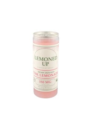 Lemoned Up Pink Lemonade Delta 9 infused drink, 150mg D9, 12oz, made by Gassed Up