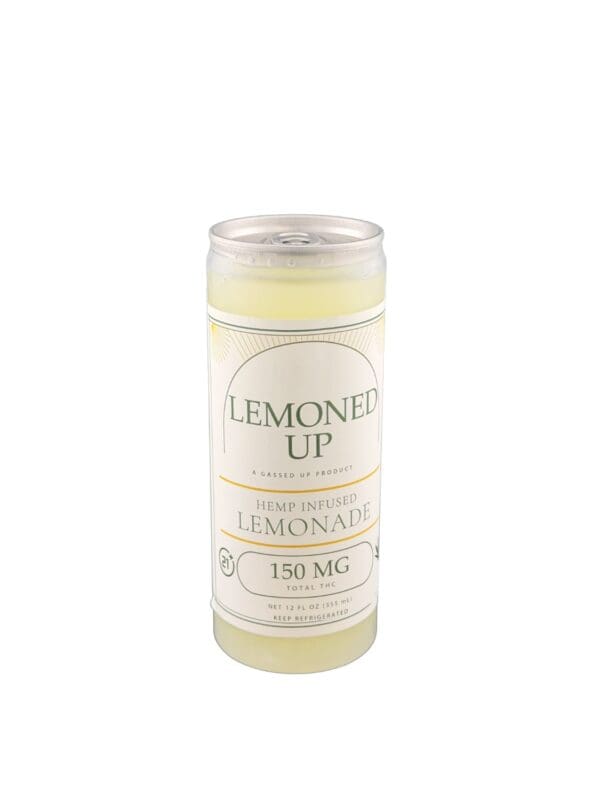 Lemoned up Lemonade 12oz Delta 9 infused drink, 150mg D9 THC, made in-house by Gassed Up