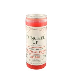 Punched Up Fruit Punch 12oz Delta 9 infused drink, 100mg, made in-house by Gassed Up