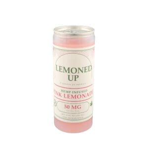 Lemoned up Pink Lemonade 12oz Delta 9 infused drink, 50mg, made in-house by Gassed Up