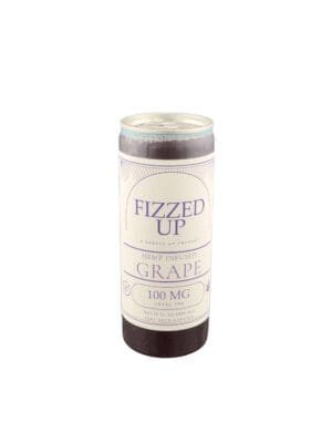Fizzed Up Grape infused drink, 12oz, Delta 9 100mg, made in-house by Gassed Up