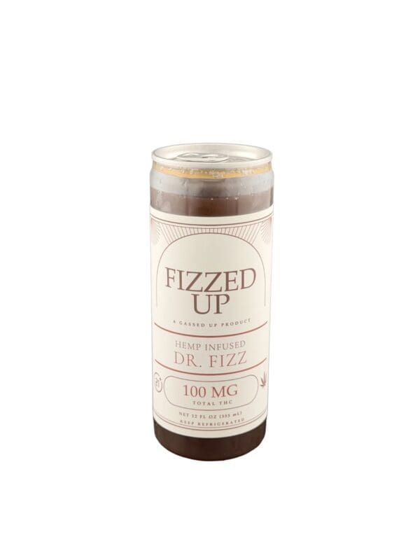 Fizzed Up Dr.Fizz Delta 9 infused drink, 100mg, 12oz, made by Gassed Up