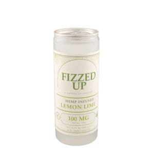 Fizzed Up Lemon Lime D9 100mg infused drink, 12oz, made in-house by Gassed Up